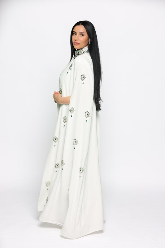 White Royal Abaya