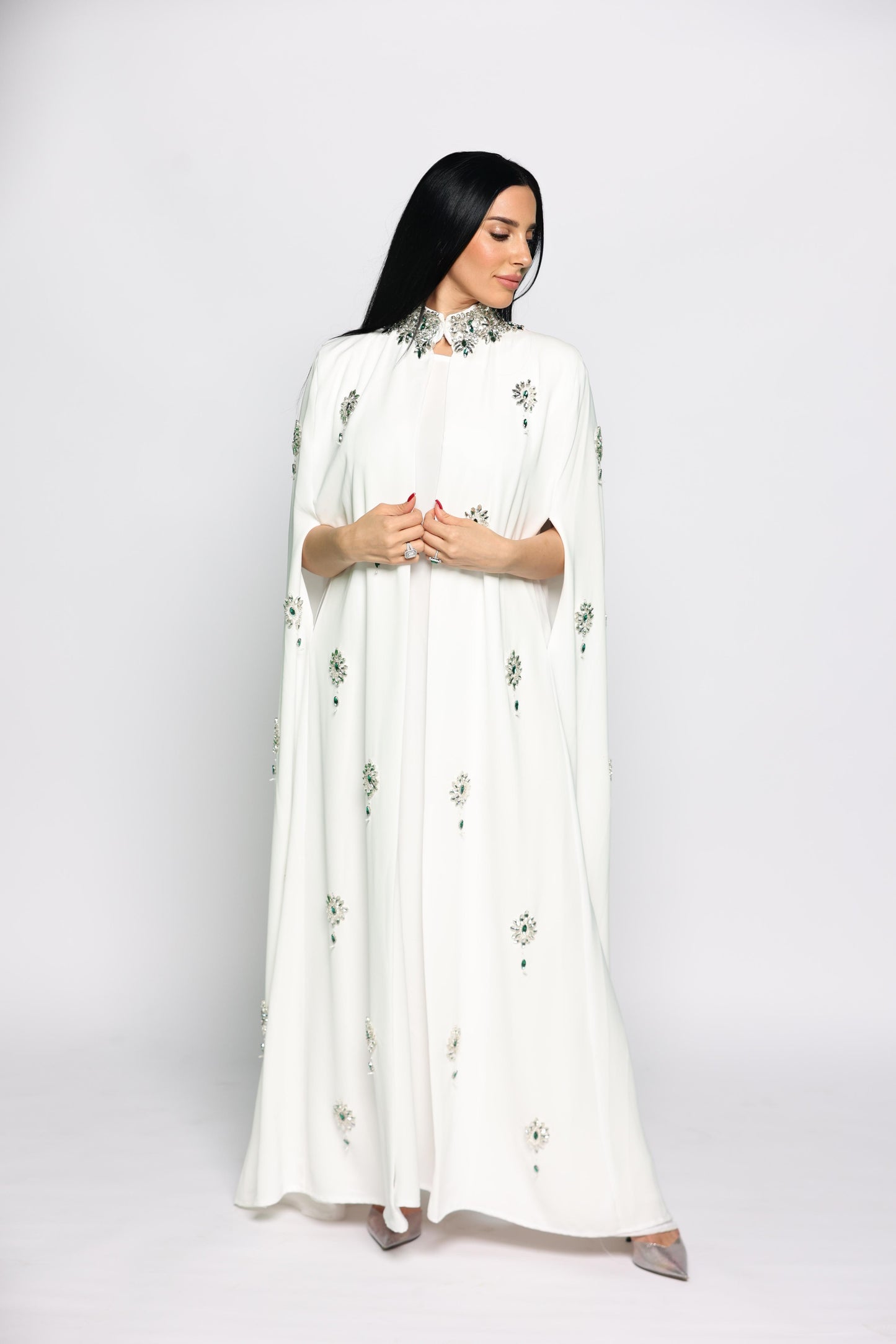 White Royal Abaya