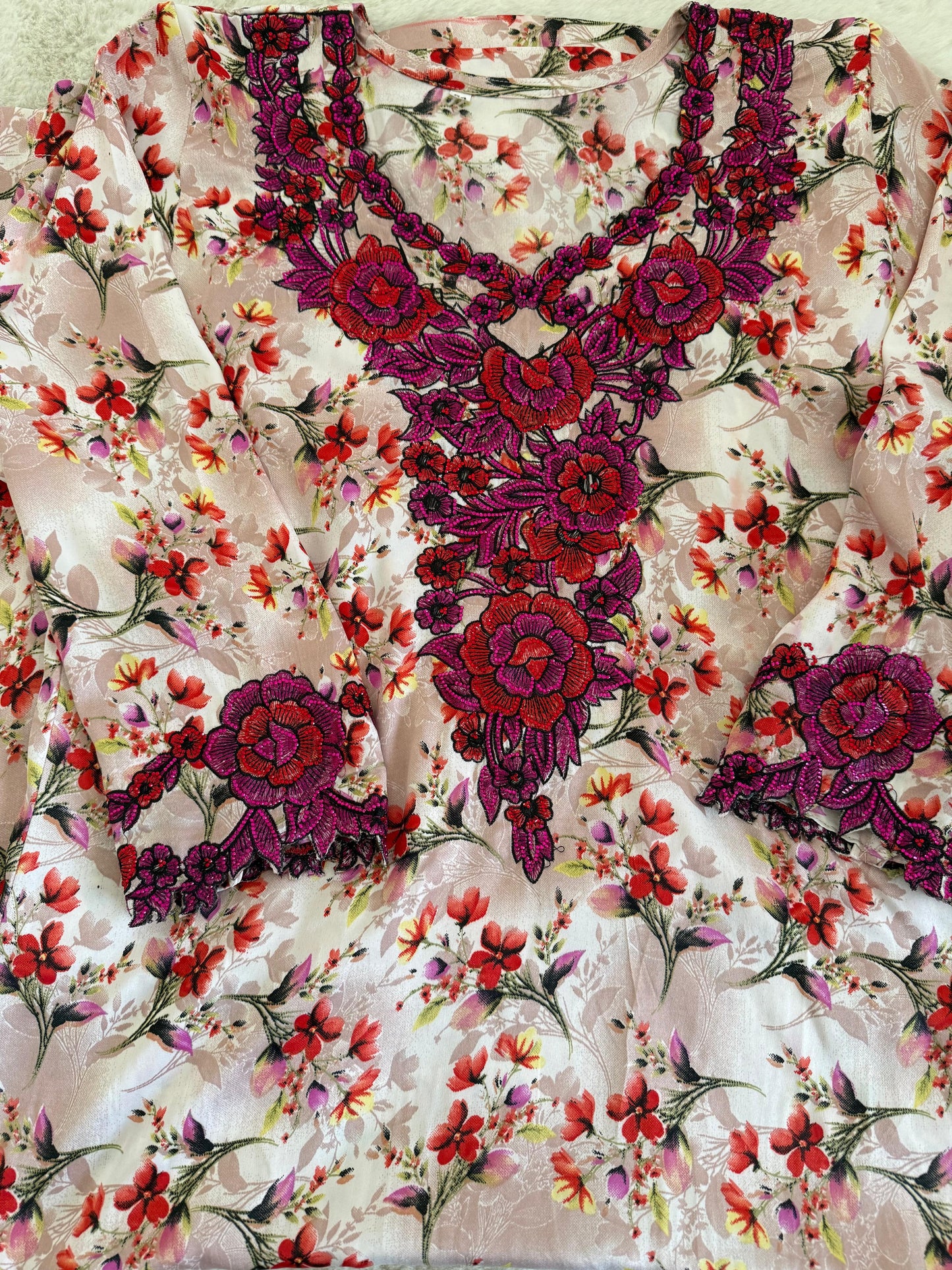 Long sleeve makhawer plus scarf